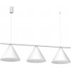 EUlight by MILAGRO Závesné svietidlo Capital, 3x biele kovové tienidlo, (fi 30cm), w