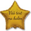 Godan Fóliový balón s textom Zlatá hviezda 45 cm