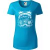 Indian Motorycle Club - Dámske tričko z organickej bavlny Origin (GOTS) - XL ( Svetlý tyrkys )