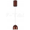 Závesné LED svietidlo 8,5W 3000K 850lm o100mm dotykové ovládanie hnedé VT-7795