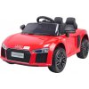 Joko elektrické autíčko Audi R8 Spyder kožené sedadlo penové kolesá FM rádio odpružené červená