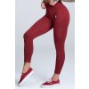 Gym Glamour Bezšvové legíny na cvičenie s vysokým pásom Farba: Bordová, Veľkosť: XS