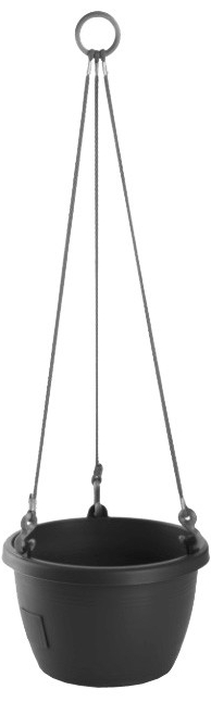Plastkon Samozavlažovací závesný Marina 30 cm flitr antracit