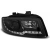 TUNING-TEC Predné svetlá, Audi A4, 8E, 2000-2004, Tube Light, Black