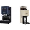 Gaggia Classic E24, blue + Lelit Steve PM20, gold