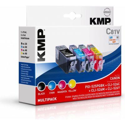 KMP Canon PGI-525, CLI-526 Multipack - kompatibilný