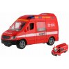 Teddies Auto hasiči plast 12 cm na zotrvačník