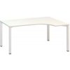 Alfa Office Ergo kancelársky stôl Alfa 200 180 x 120 x 74,2 cm pravé vyhotovenie, dezén biely RAL9010