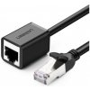 Sieťový kábel UGREEN RJ45 Ethernet rozšírenie, kat. 6, FTP, s 2m kovovou zástrčkou, (čierna)