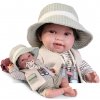 Antonio Juan 33363 PIPO HAIR - realistická panenka miminko s měkkým látkovým tělem - 42 cm (7-33363)