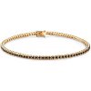 Tenisový náramok Luminy 1,9 mm: zlato, čierne diamanty - SAV-B-TENIS-19CM-19SZ-10K-585-CZD-Z SAVICKI