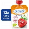 Sunar Do ručičky jahoda a jablko 100% ovocia (12 x 100 g)