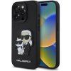 Karl Lagerfeld puzdro plastové Apple iPhone 15 Pro KLHCP15LSANKCPK čierne