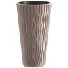 Květináč Prosperplast SANDY SLIM mocca 29,7 cm