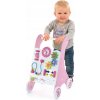 Viga Toys Vzdelávací drevený tlačný stroj ružový 50178