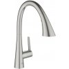 Drezová batéria GROHE Zedra s vyťahovacou spŕškou, 3 prúdy supersteel 32294DC2