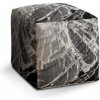 Sablio Taburet Rozbité sklo: 40x40x40 cm