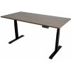 ZLKL Polohovací stôl dvojmotorový 160 x 80 cm čierny / biely P00044-11