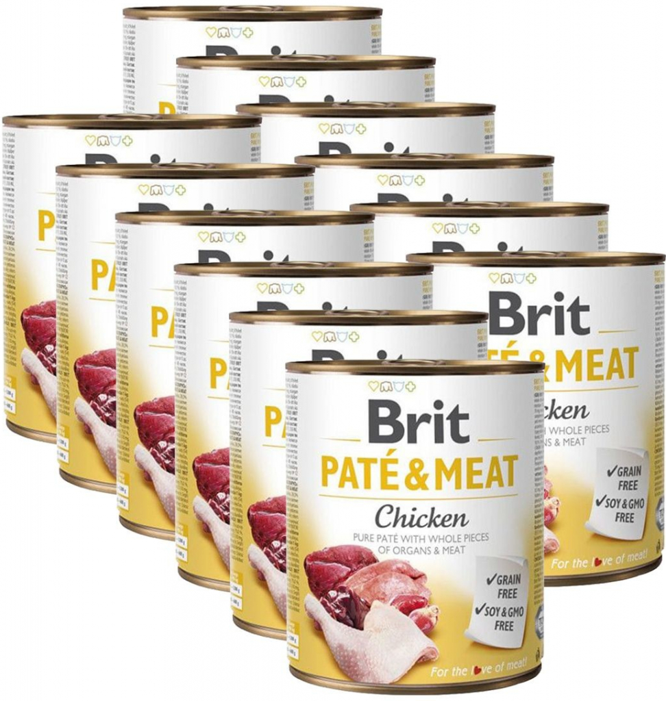 Brit Paté & Meat Chicken 12 x 0,8 kg