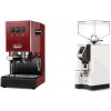 Gaggia New Classic E24, red + Eureka Mignon Specialita, CR white