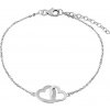 Silvego Jemná strieborná retiazka na ruku so srdiečkami SMJB060RN3ZT