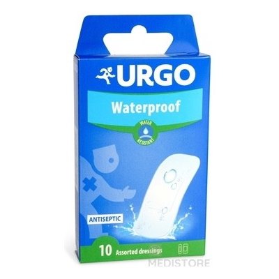 URGO Waterproof vodeodolná náplasť priehľadná, 2 veľkosti, 1x10 ks