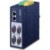 PLANET MODBUS průmyslová brána RS-232/422/485 na IP, 4x COM, 100Base-TX, RTU/ACSII, -40až+75°C, 12-48VDC, IP40