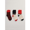 GANT ALPINE JACQUARD SOCKS 3 PACK čierna