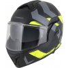 Přilba MultiFlip Korp, CASSIDA (černá matná/žlutá fluo/šedá, vel. 2XL)