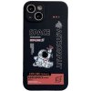 AppleKing kryt z mäkkého plastu astronaut pre iPhone 13 Pro - čierny - možnosť vrátiť tovar ZADARMO do 30tich dní