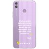 Picasee silikónový prehľadný obal pre Honor 8X - Kazma - SVĚT PATŘÍ TĚM, CO SE NEPOSEROU