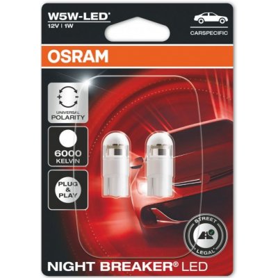 Osram NIGHT BREAKER 2825DWNBC-02B W5W 12V 6000K Cool White