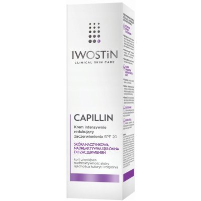 Iwostin Capillin intenzívny krém redukujúci začervenanie pleti SPF 20 40 ml