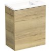 Umývadlo so skrinkou do kúpeľne Intedoor TRENTA 42 cm dub halifax prírodná TRE 42 1D L PU 80