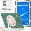 PROTEMIO 53563 SOLID Odolný kryt pre Lenovo Tab M10 Plus 3. generácia tmavozelený