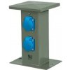 Pawbol Stĺpiková rozvodnica záhradná zásuvková 240mm 2x230V IP44 sivá B.18.MS01