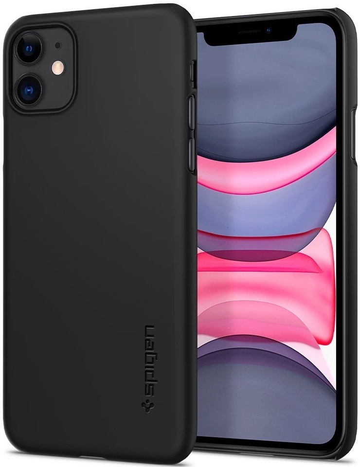 Púzdro Spigen Thin Fit Apple iPhone 11, Čierne