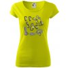 Horolezecké karabíny - Dámske tričko Pure - S ( Limetková )