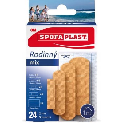 SPOFAPLAST 3M Spofaplast Rodinný Mix 603, 24 ks