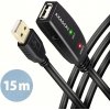 AXAGON ADR-215, USB 2.0 A-M -> A-F aktivní prodlužovací / repeater kabel, 15m ADR-215