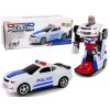 Mamido Elektrické autíčko Policajné 2v1 Transformers Zvuky výstrelov Svetla