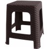 MEGA PLAST Taburet wenge 33 x 33 x 36 cm