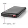 Nedis UPBKPD10000BK - Powerbanka | 10000 mAh | Výstup 1x USB-A / 1x USB-C™ | Vstup 1x Micro USB / 1x USB-C™ | PD2.0 18W