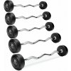 ZIVA Set pevných obojručných EZ činiek SL RPU (5 kusov) 25-45 kg