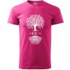Narodeninový strom 60 - Klasické pánske tričko vyššej gramáže - 4XL ( Purpurová )