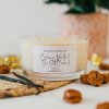 Illumine Candle Co. 3 Knôtová Vonná Sviečka - Cashmere Vanilla & Sea Salt Caramel
