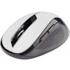 Myš C-TECH WLM-02, čiernobiela, bezdrôtová, 1600DPI, 6 tlačidiel, USB nano prijímač WLM-02W