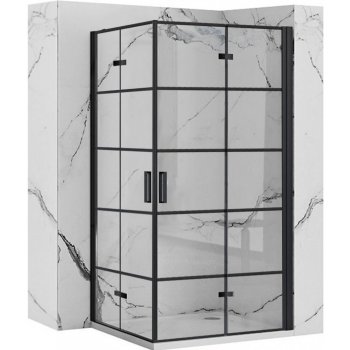 REA/S - Sprchovací kút Moliere dvere / dvere 90x100 BLACK MOLDD090100B