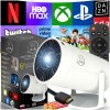 LED projektor Heelly pre Android 12 Otočný 4K MINI biely