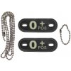 MFH Dog-Tags psie štítky 0 POS 3D PVC čierne
